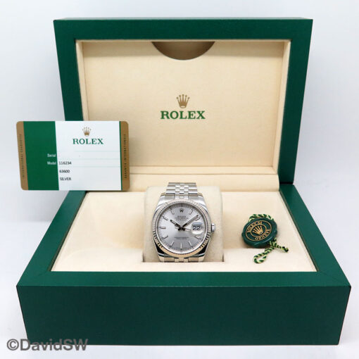 Rolex 116234 Datejust with Silver Stick Dial on Jubilee - Image 2