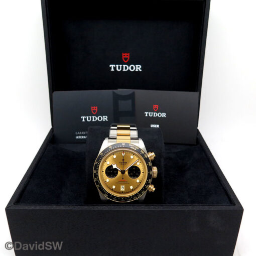 Alternative view of Tudor 79363N Black Bay Chronograph S&G 18K/SS with Champagne Dial