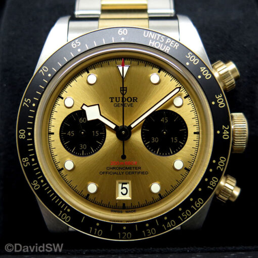 Tudor 79363N Black Bay Chronograph S&G 18K/SS with Champagne Dial - Image 3