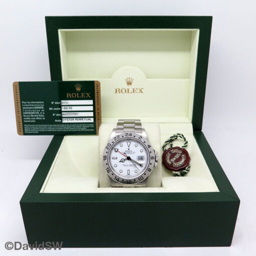 Rolex 16570 Explorer II with White Dial and 3186 Movement - Image 2