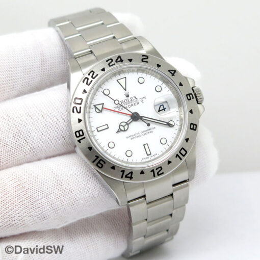 Rolex 16570 Explorer II with White Dial and 3186 Movement