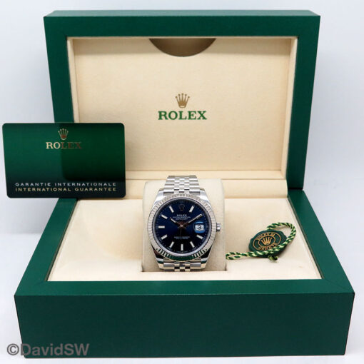 Rolex 126334 Datejust 41 with Blue Stick Dial on Jubilee - Image 2