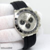 Rolex 126519LN Cosmograph Daytona 18K White Gold with Steel Dial on Oysterflex