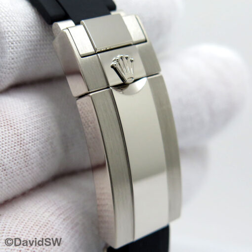 Rolex 126519LN Cosmograph Daytona 18K White Gold with Steel Dial on Oysterflex - Image 7