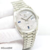 Rolex 228239 Day Date 40 18K White Gold with Pave Diamond & Sapphire Dial