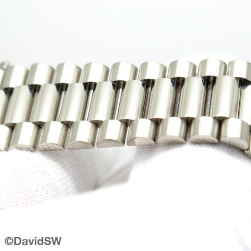 Rolex 228239 Day Date 40 18K White Gold with Pave Diamond & Sapphire Dial - Image 6