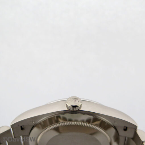 Rolex 228239 Day Date 40 18K White Gold with Pave Diamond & Sapphire Dial - Image 4