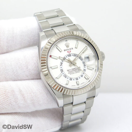 Rolex 326934 Skydweller with White Dial on Oyster