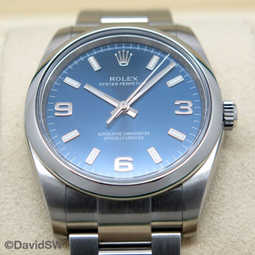 Rolex 114200 Oyster Perpetual with Blue Dial - Image 3