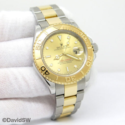 Rolex 16623 Yachtmaster 18K/SS with Champagne Dial