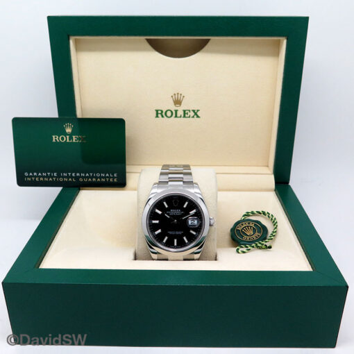 Rolex 126300 Datejust 41 with Black Stick Dial on Oyster - Image 2