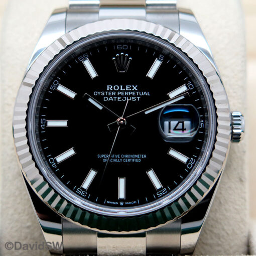 Rolex 126334 Datejust 41 with Black Stick Dial on Oyster - Image 3