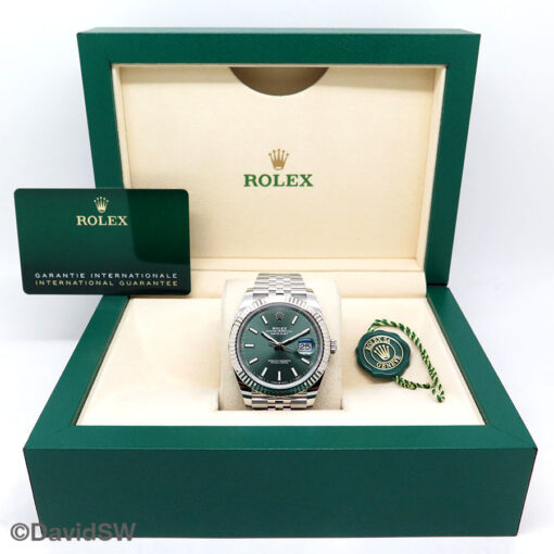 Rolex 126334 Datejust 41 with Mint Green Dial on Jubilee - Image 2