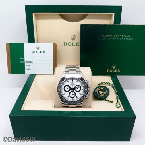 Rolex 116500LN Cosmograph Daytona with White Dial - Image 2