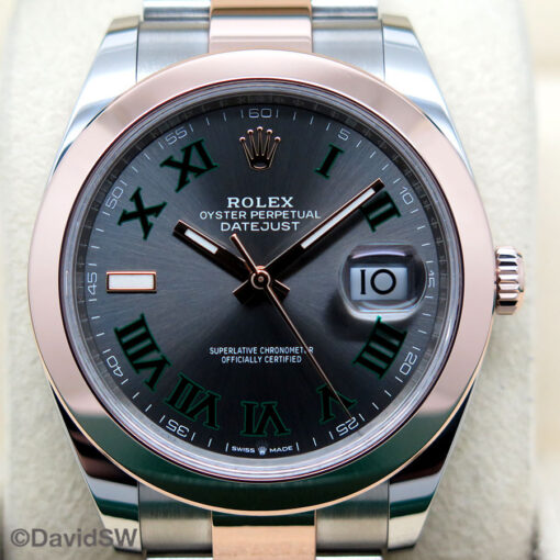 Rolex 126301 Datejust 41 18K/SS with Slate Roman Dial on Oyster - Image 3