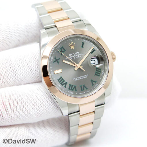 Rolex 126301 Datejust 41 18K/SS with Slate Roman Dial on Oyster