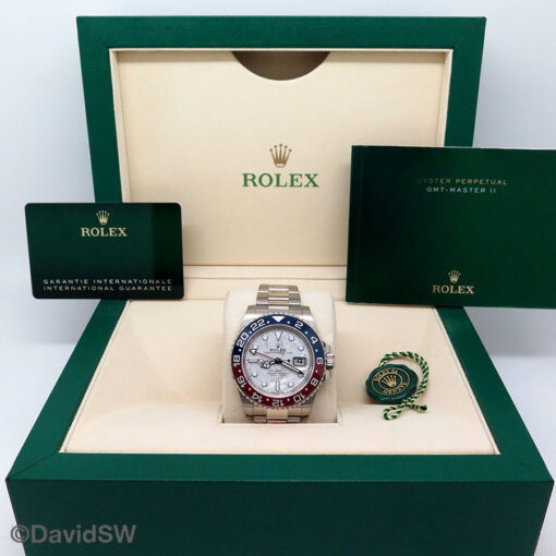 Rolex 126719BLRO GMT Master II 18K White Gold with Meteorite Dial - Image 2