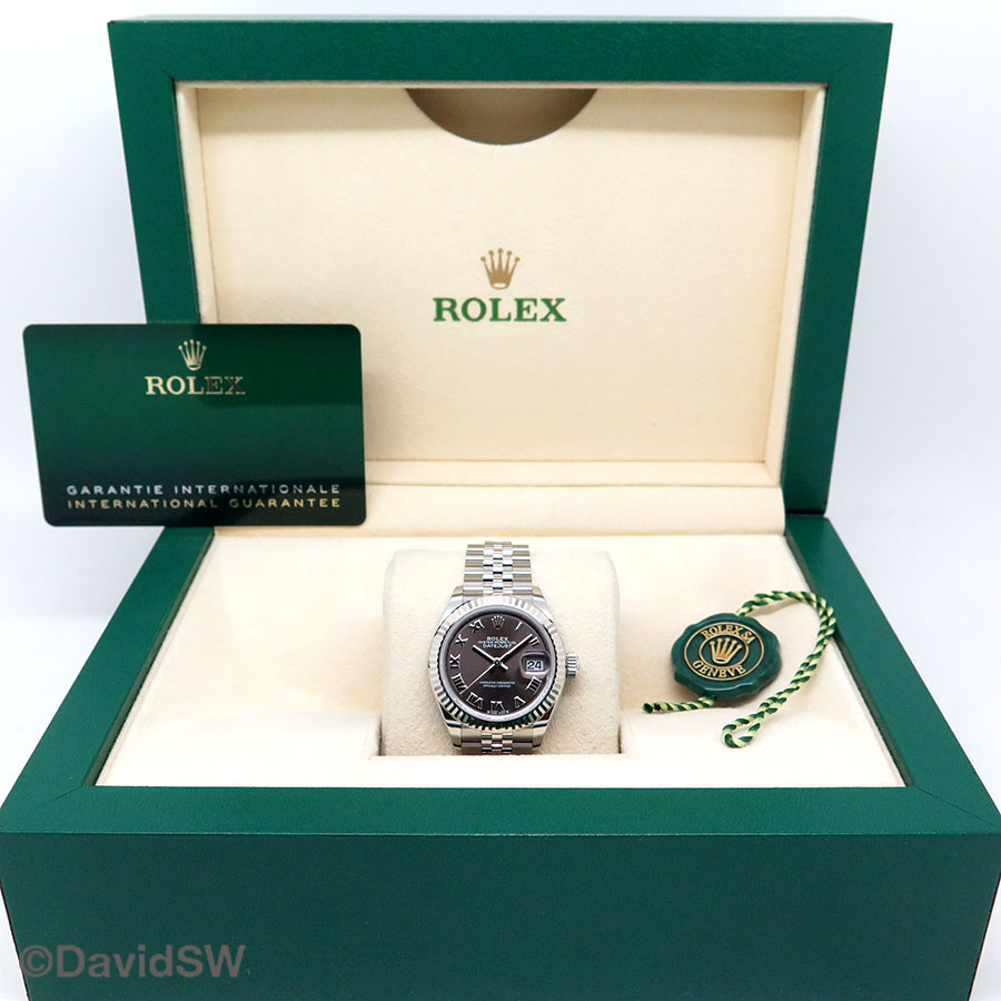 Rolex 279174 Datejust with Dark Grey Roman Dial on Jubilee - Image 2
