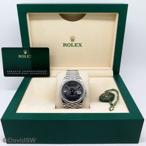 Rolex 126200 Datejust with Slate Roman Dial on Jubilee - Image 2
