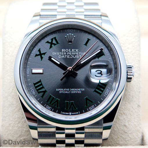 Rolex 126200 Datejust with Slate Roman Dial on Jubilee - Image 3