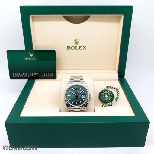 Rolex 126234 Datejust with Mint Green Dial on Oyster - Image 2