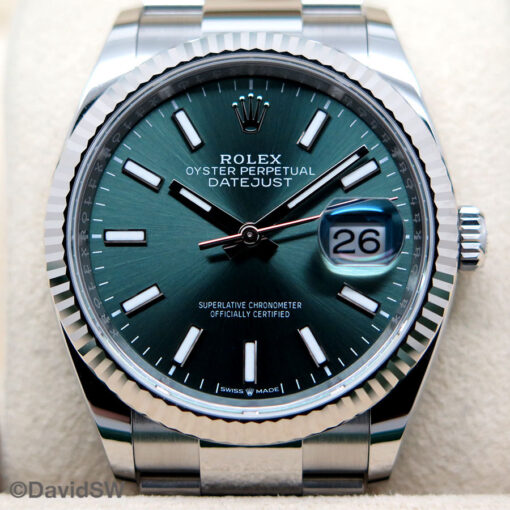 Rolex 126234 Datejust with Mint Green Dial on Oyster - Image 3