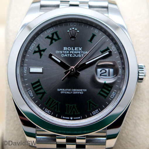 Rolex 126300 Datejust 41 with Slate Roman Dial on Jubilee - Image 3