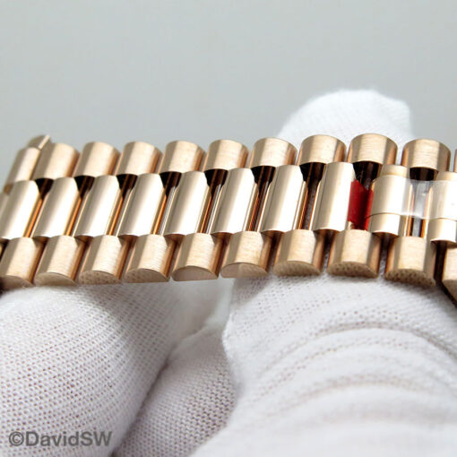 Rolex 228235 Day Date 40 18K Rose Gold with Chocolate Roman Dial (New Old Stock) - Image 8