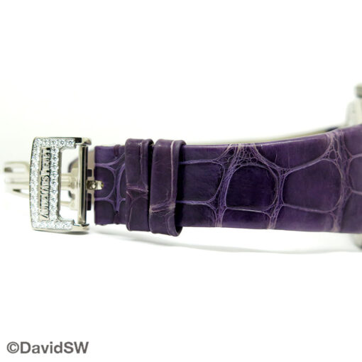 Audemars Piguet 15452BC Royal Oak 18K White Gold 37mm with Purple Dial and Gemstone Bezel/Diamond Case Limited Edition - Image 7
