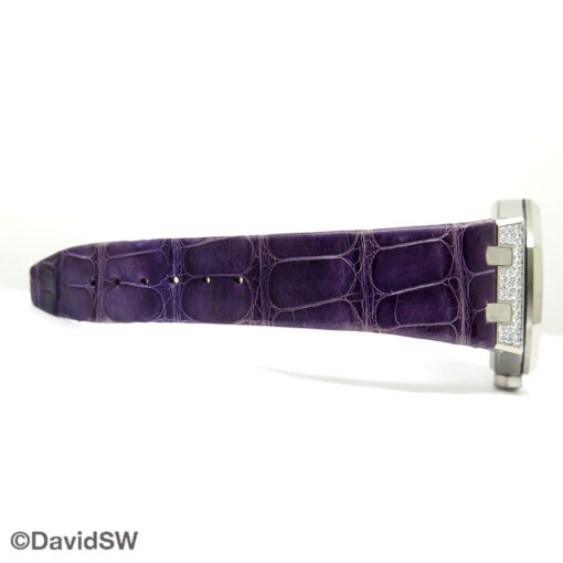Audemars Piguet 15452BC Royal Oak 18K White Gold 37mm with Purple Dial and Gemstone Bezel/Diamond Case Limited Edition - Image 8