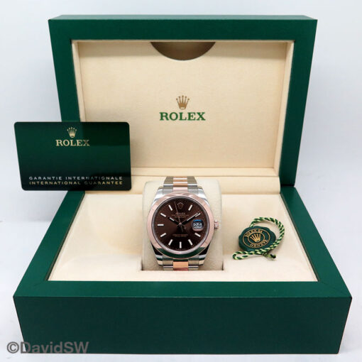 Rolex 126301 Datejust 41 18K/SS with Chocolate Stick Dial on Oyster - Image 2