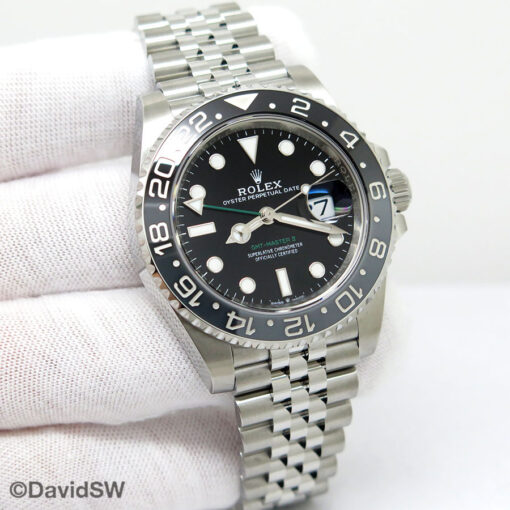 Rolex 126710GRNR GMT Master II on Jubilee