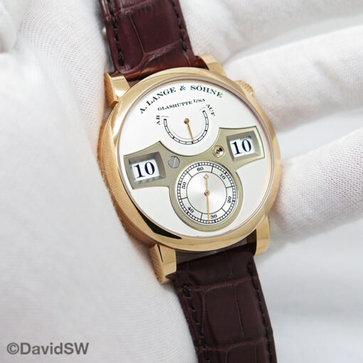 A. Lange & Sohne 140.032 Zeitwerk 18K Rose Gold