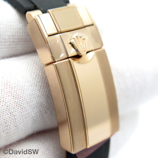 Rolex 116655 Yachtmaster 18K Rose Gold with Pave Diamond Dial (New Old Stock) - Image 7