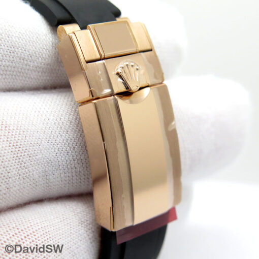 Rolex 116695 Yachtmaster 18K Rose Gold with Gem Set Bezel (New Old Stock) - Image 7