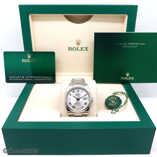 Rolex 126234 Datejust with Silver Roman Diamond VI,IX Dial on Jubilee - Image 2