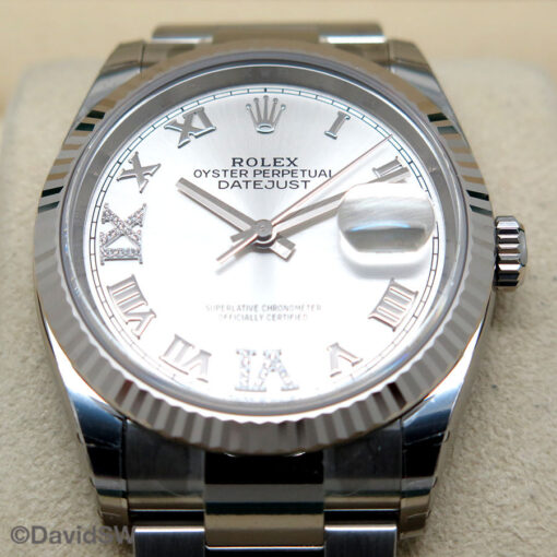 Rolex 126234 Datejust with Silver Roman Diamond VI,IX Dial on Jubilee - Image 3
