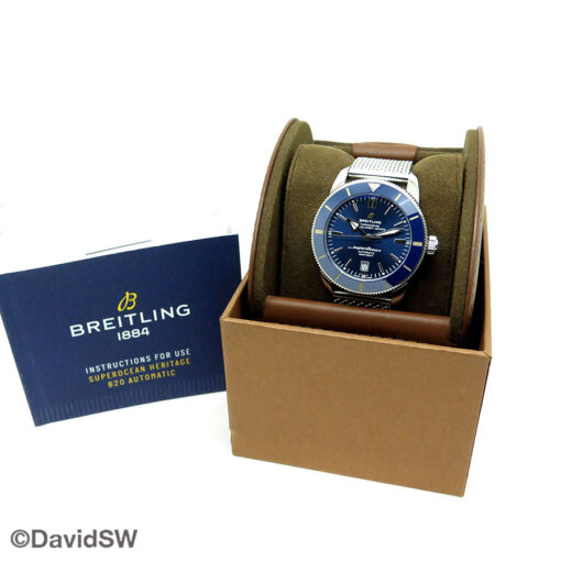 Alternative view of Breitling AB2020 Superocean Heritage B20 with Blue Dial 46mm