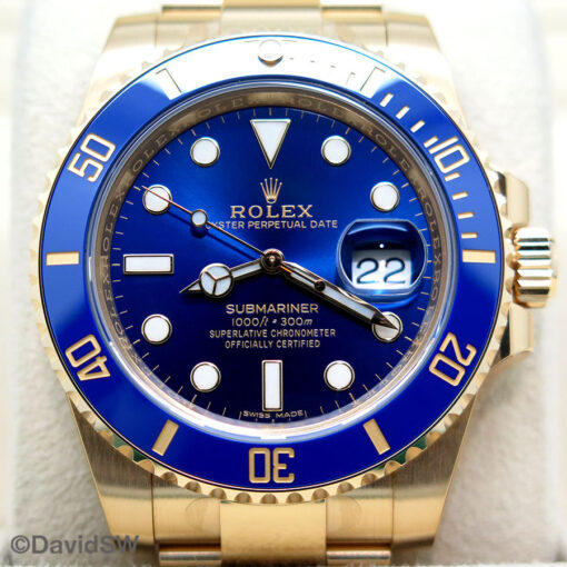 Rolex 116618LB Submariner 18K Yellow Gold (New Old Stock) - Image 3
