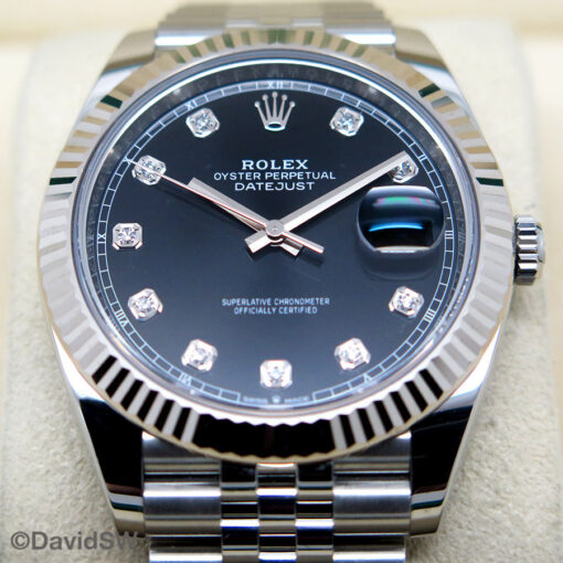 Rolex 126334 Datejust 41 with Black Diamond Dial on Jubilee - Image 3