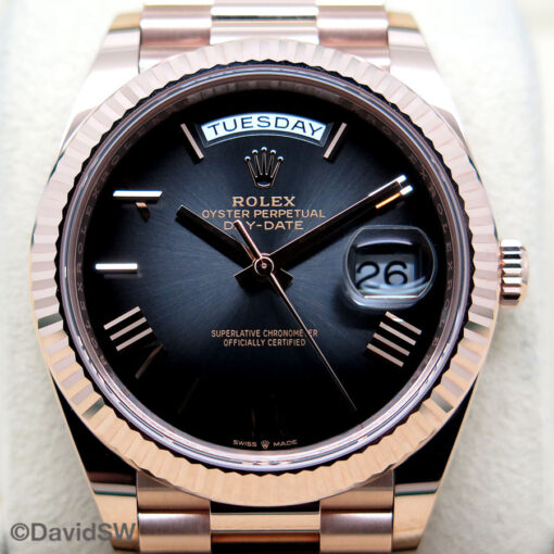Rolex 228235 Day Date 40 18K Rose Gold with Slate Ombre Dial - Image 3