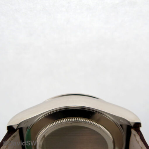 Rolex 116519 Cosmograph Daytona 18K White Gold with Silver Arabic Dial on Leather - Image 5