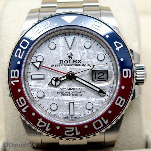 Rolex 126719BLRO GMT Master II 18K White Gold with Meteorite Dial - Image 3
