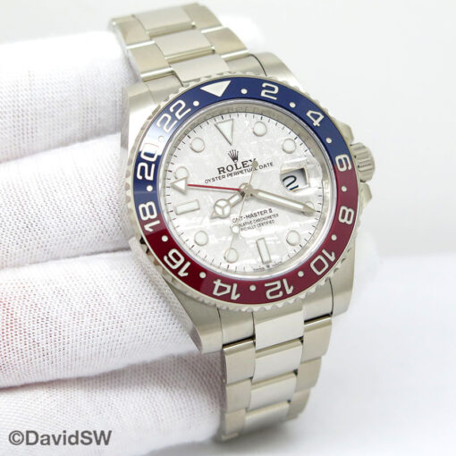 Rolex 126719BLRO GMT Master II 18K White Gold with Meteorite Dial