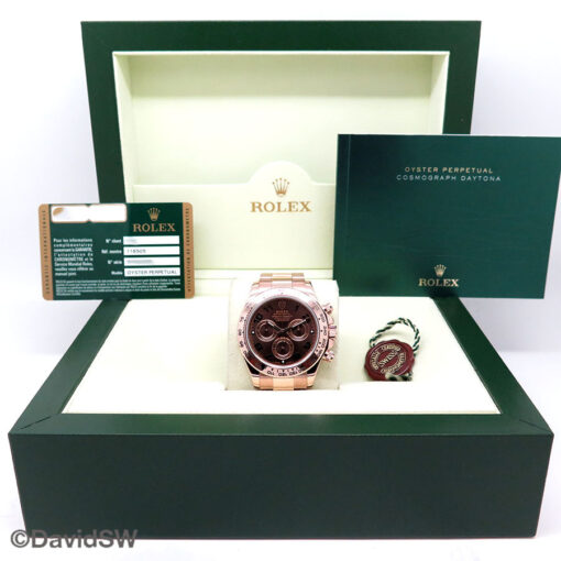 Rolex 116505 Cosmograph Daytona 18K Rose Gold with Chocolate Arabic Dial - Image 2