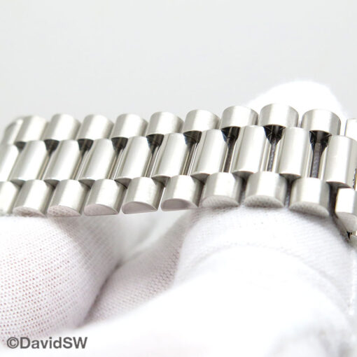 Rolex 118206 Day Date Platinum with Glacier Roman Dial - Image 8