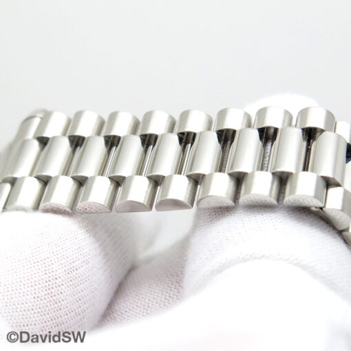 Rolex 118206 Day Date Platinum with Glacier Roman Dial - Image 6