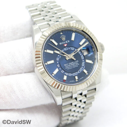 Rolex 326934 Skydweller with Blue Dial on Jubilee