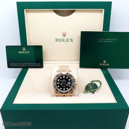Rolex 126718GRNR GMT Master II 18K Yellow Gold on Jubilee - Image 2