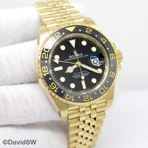 Rolex 126718GRNR GMT Master II 18K Yellow Gold on Jubilee